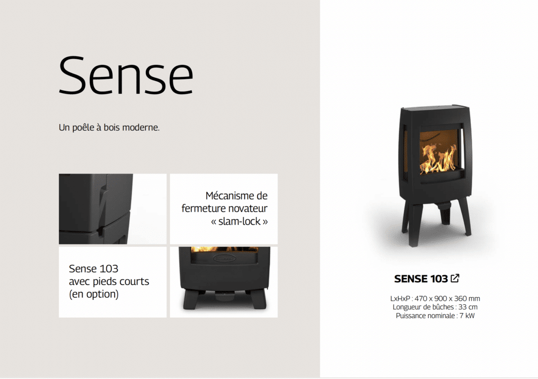 LE SENSE DOVRE | APC - Agence Poêles et Cheminées