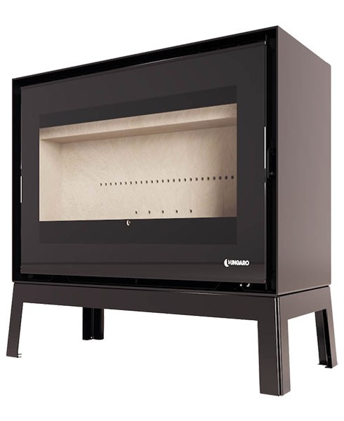 Poêle à bois LORIUM 75 FREE IXLP grandes bûches de 50 cm